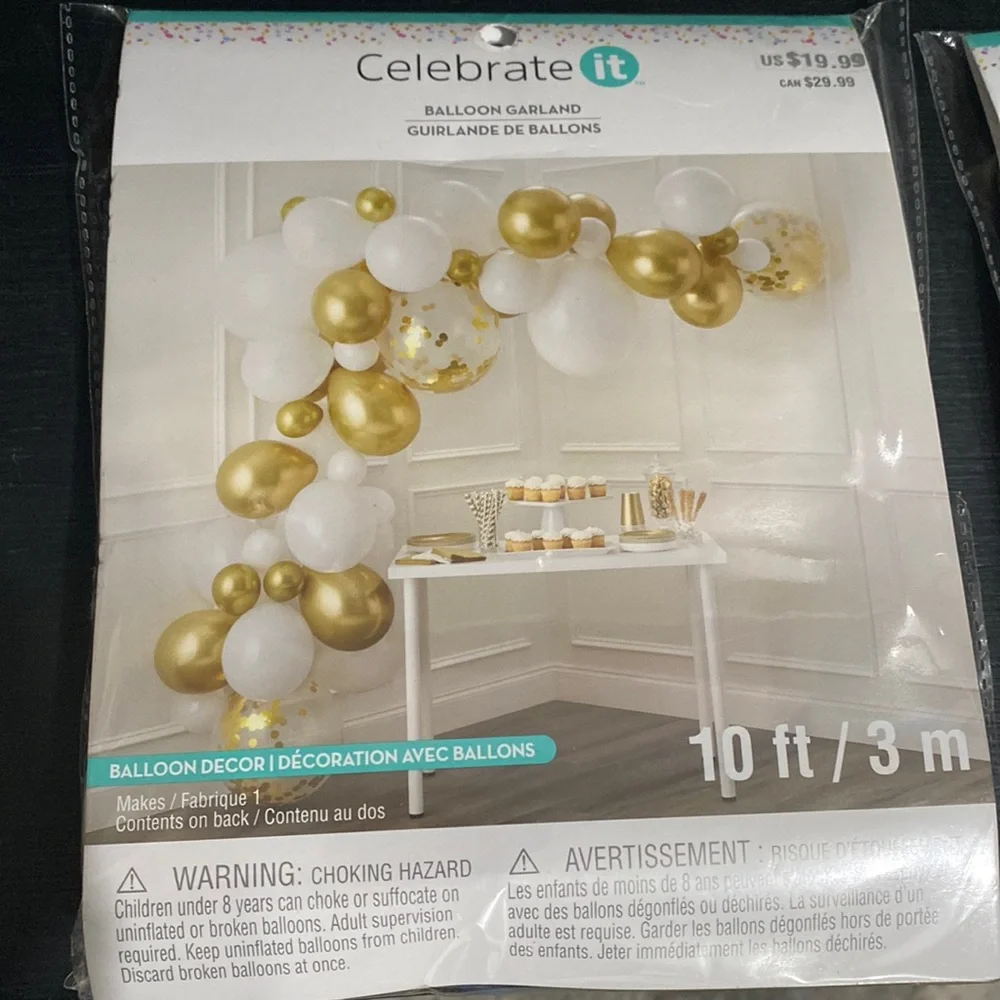 2 balloon garland sets